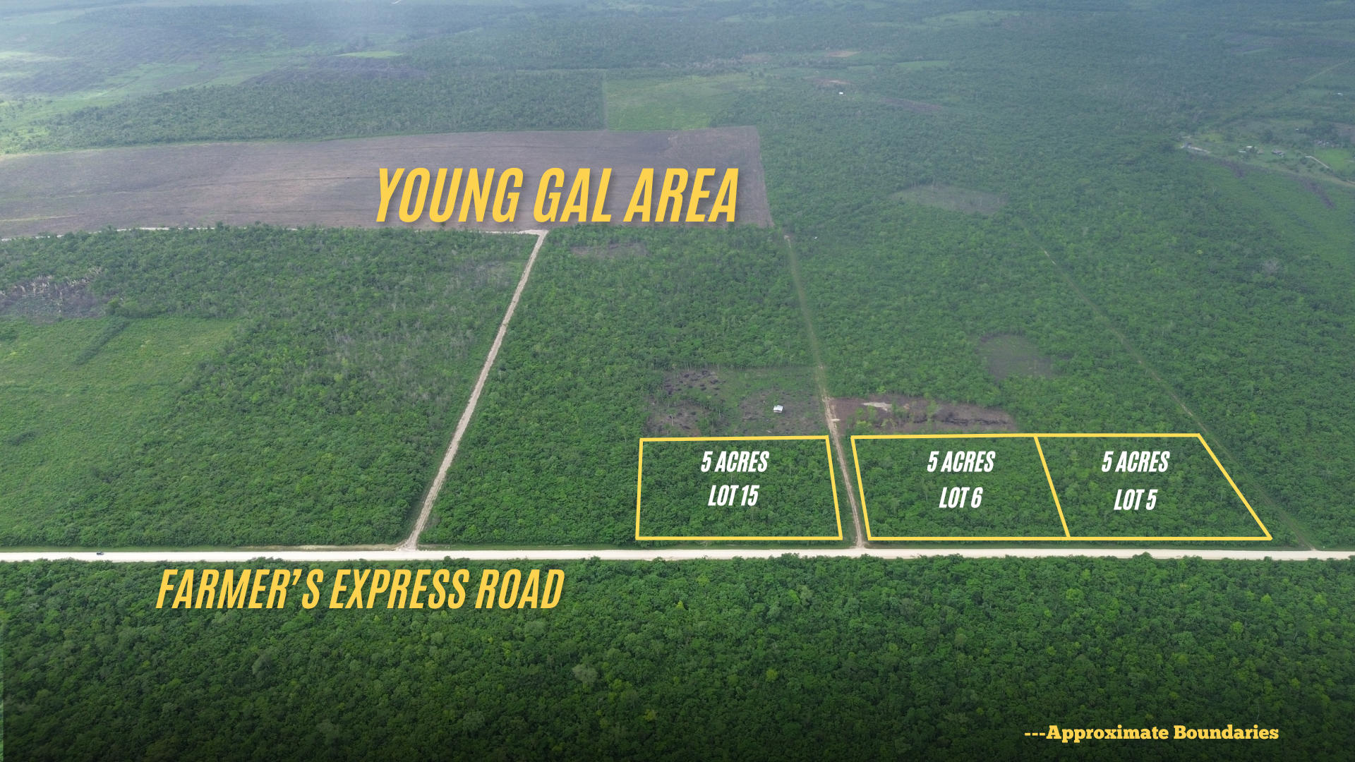 🚜3 Prime Roadside Acre Blocks – Near Spanish Lookout & Valley of Peace🌿